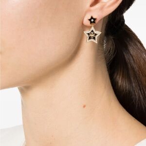 Tory Burch Falling Star Earrings in Black